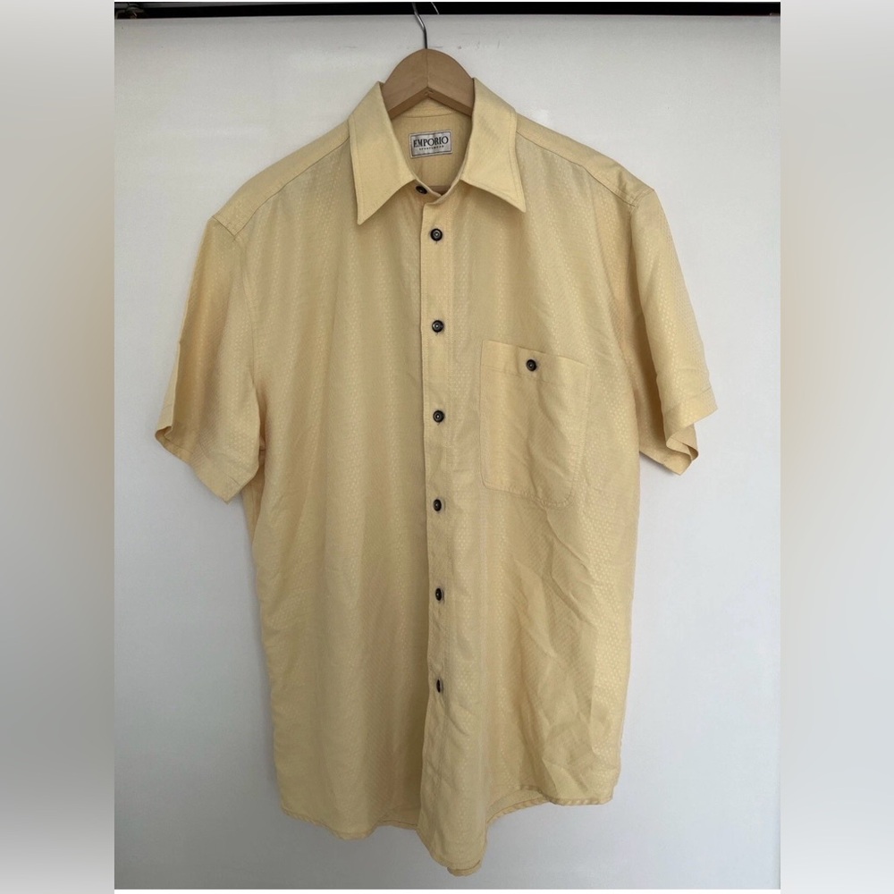 Vintage Emporio Sportswear Yellow Shirt Size M